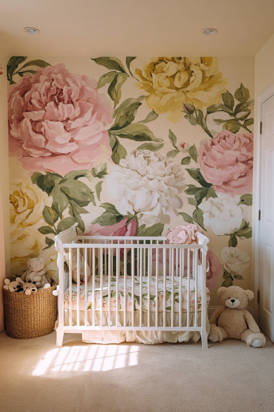 Garden Mural Accent Wall