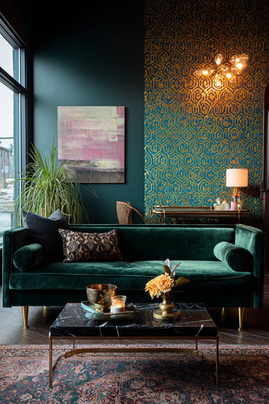 Eclectic Emerald Jewel Statement