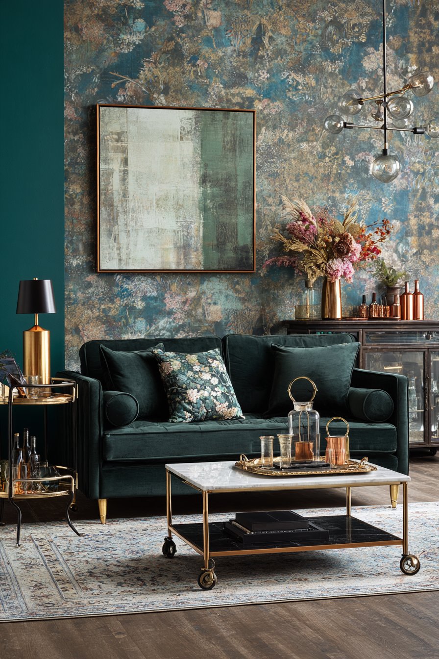 Eclectic Emerald Jewel Statement