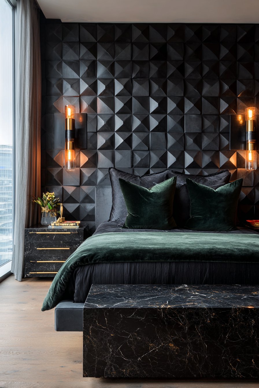 Three-Dimensional Textured Accent Wall