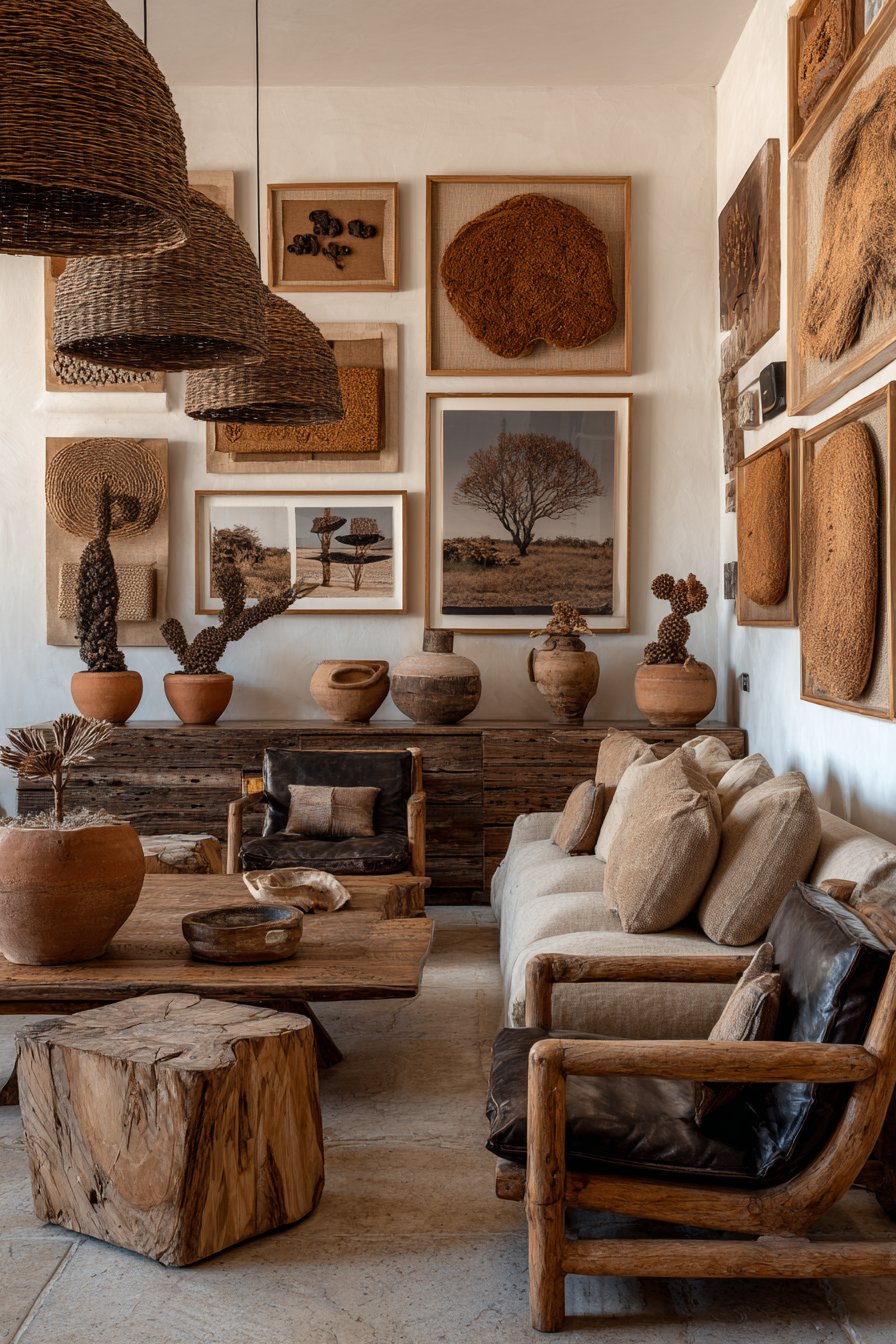Gallery Wall Natural Fiber Art