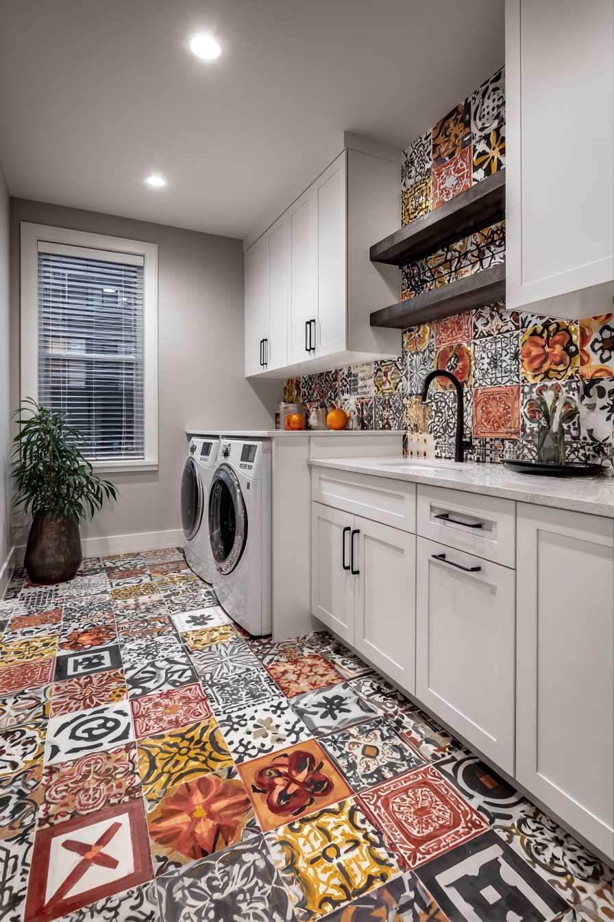 Mixed Media Backsplash Creation