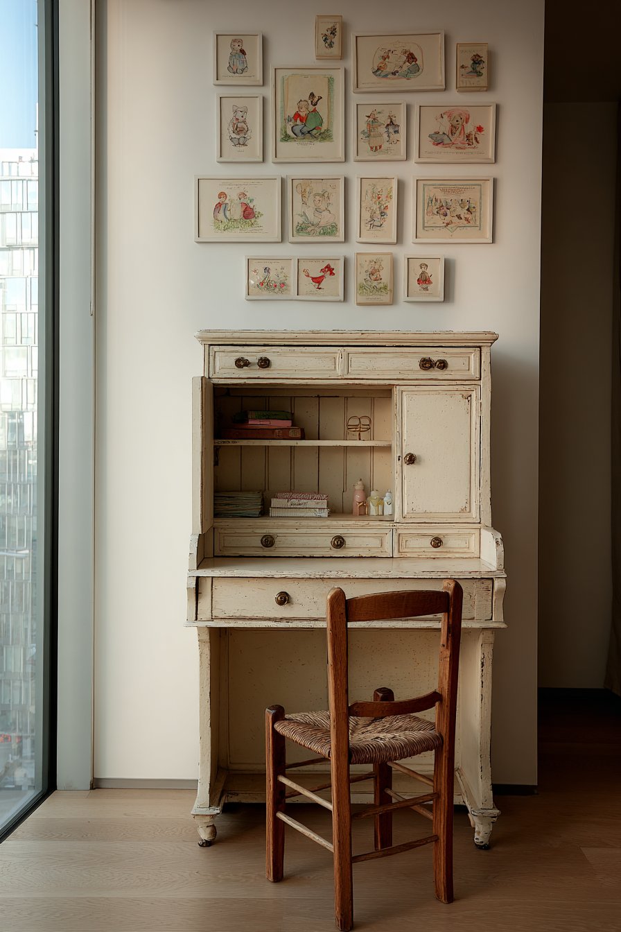 Vintage Escritoire Writing Desk