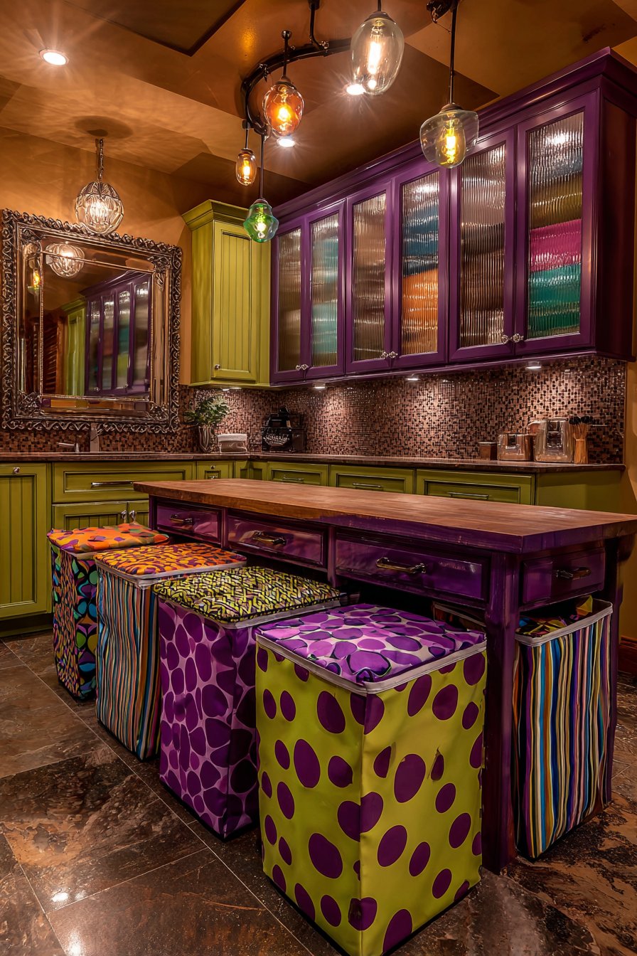 Sorting Station with Bold Pattern Mixing