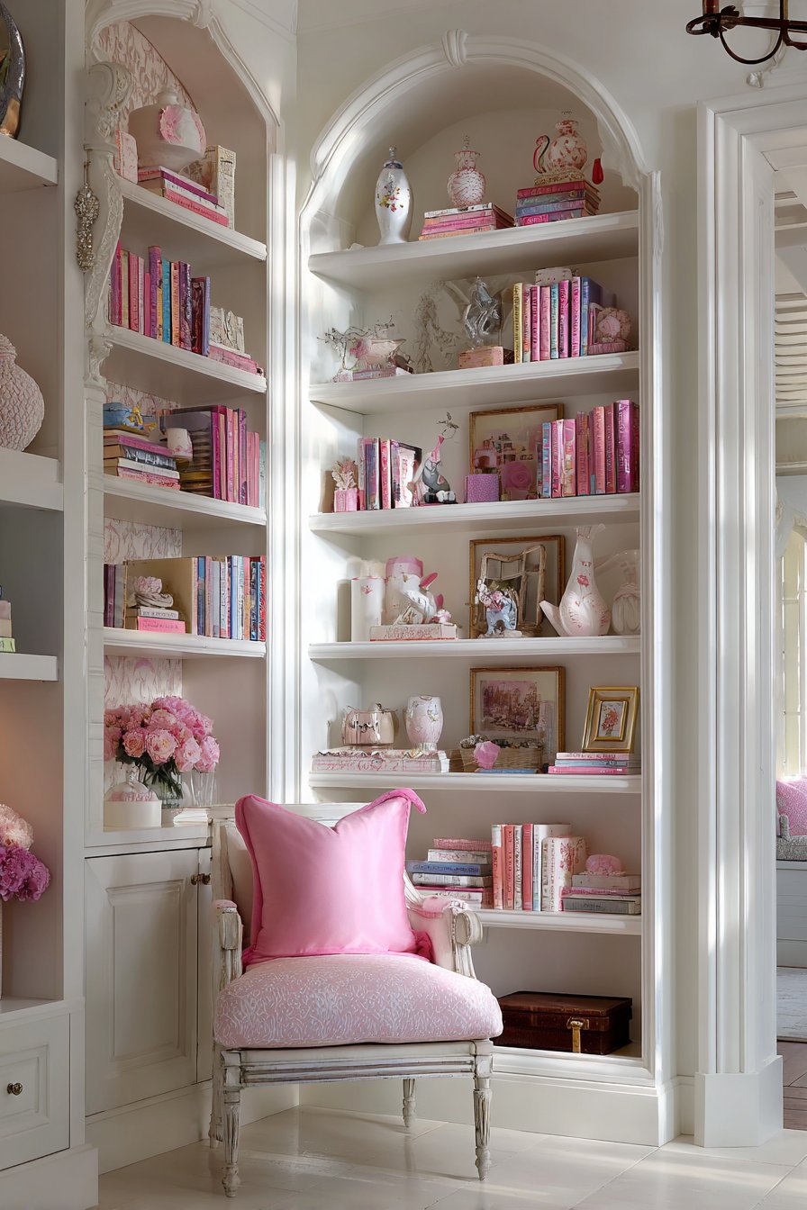 Built-In Bookshelf Display