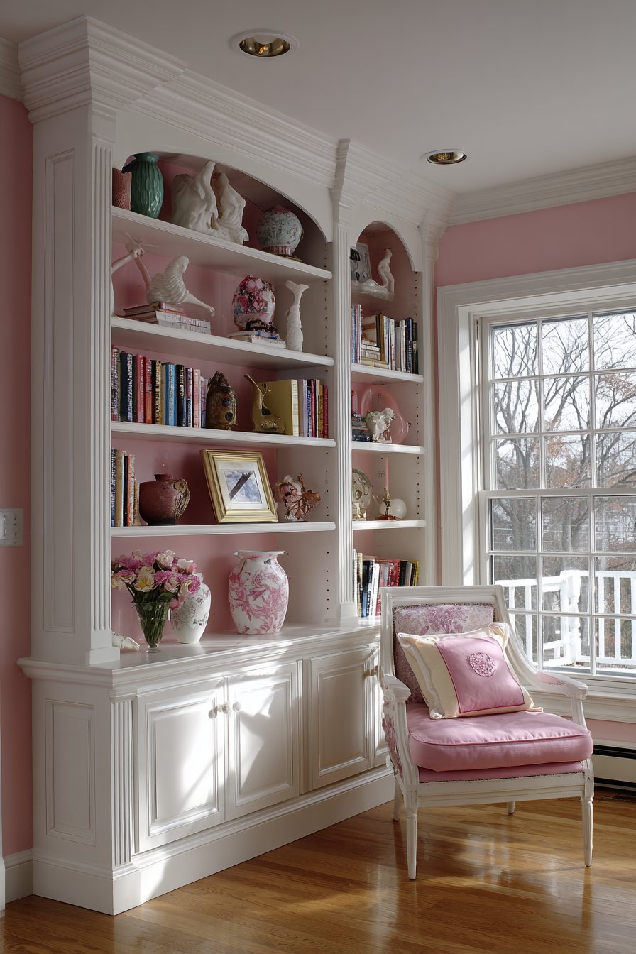 Built-In Bookshelf Display