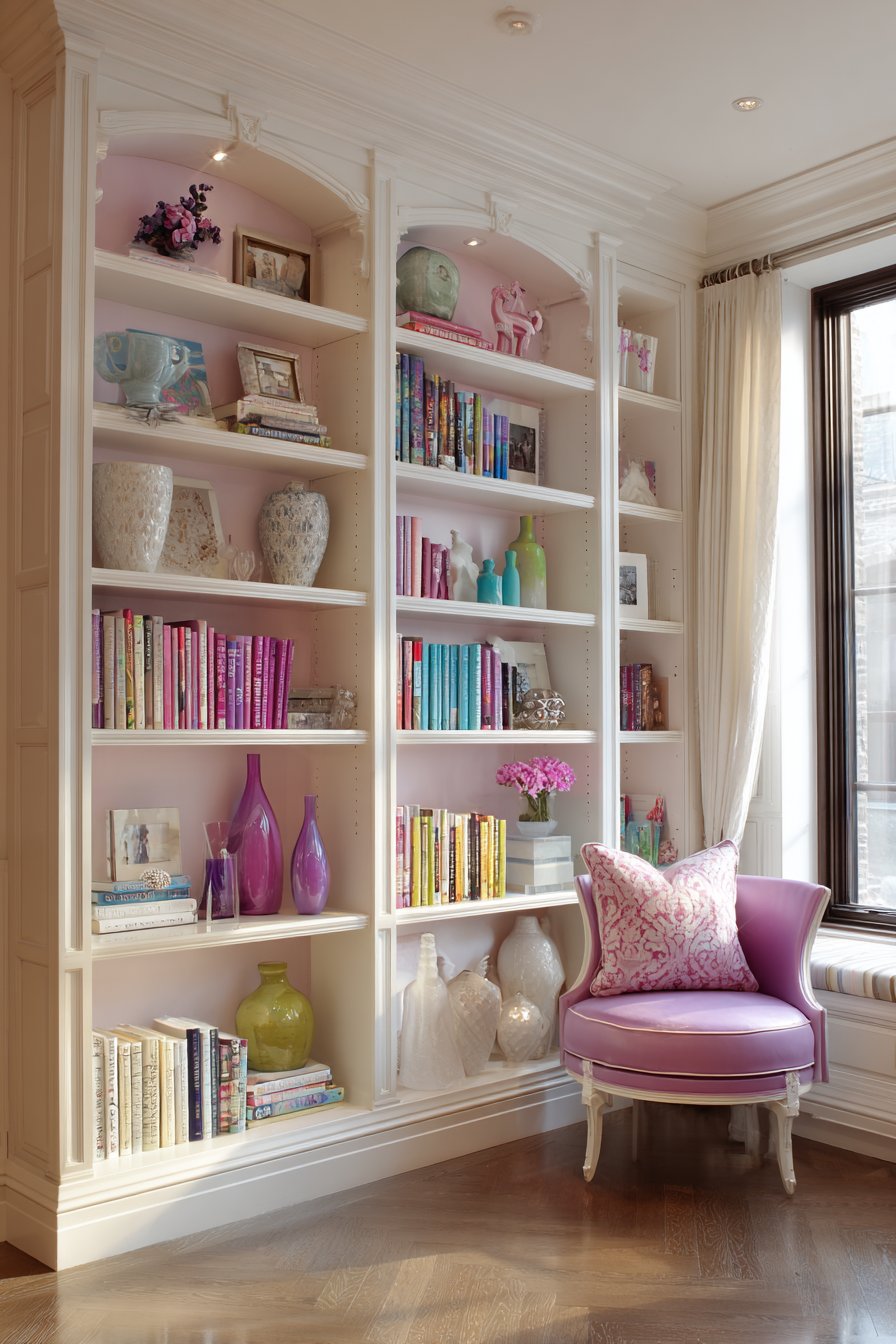 Built-In Bookshelf Display