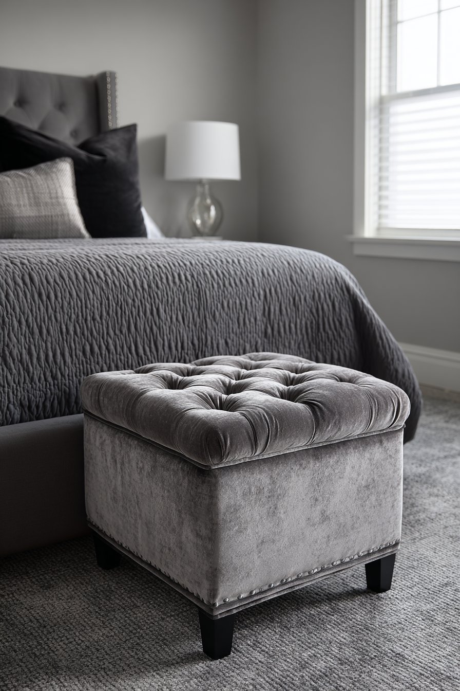Tufted Storage Bench Functionality
