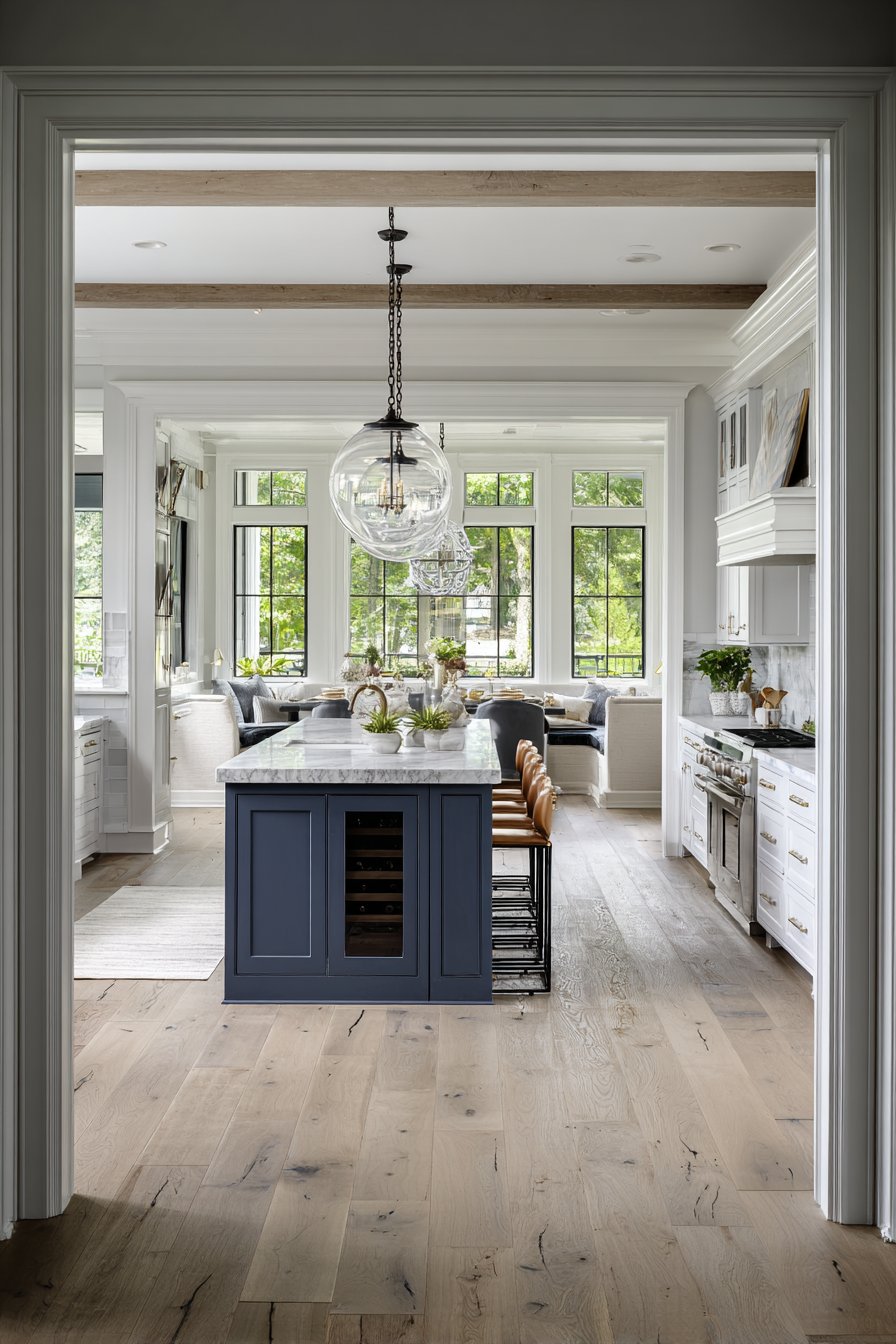 Open-Concept Room Divider Island