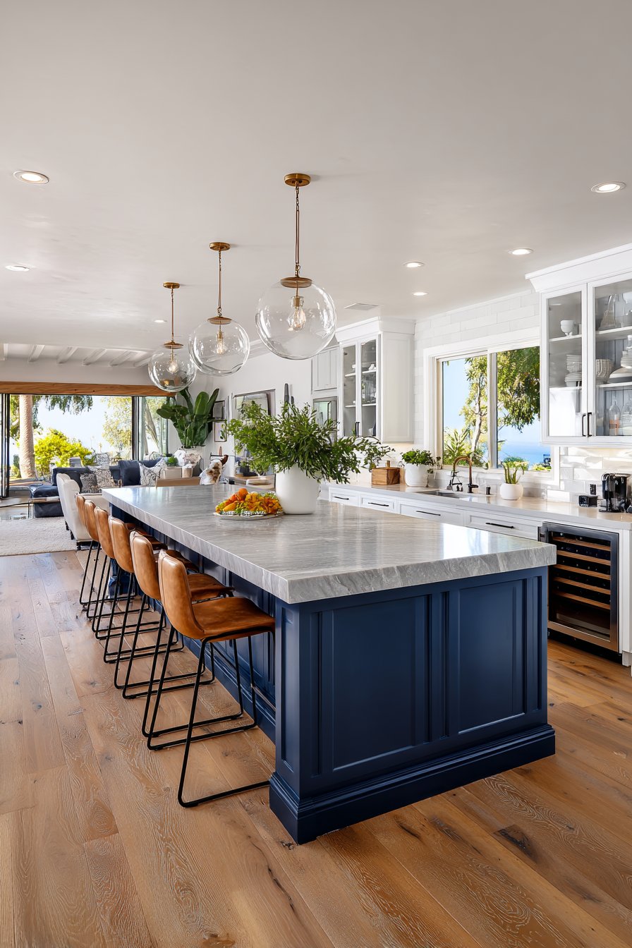 Open-Concept Room Divider Island