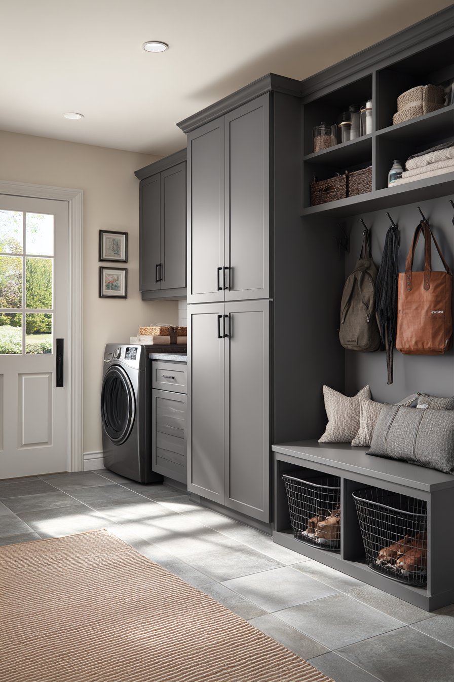 Mudroom-Laundry Combination Utility System