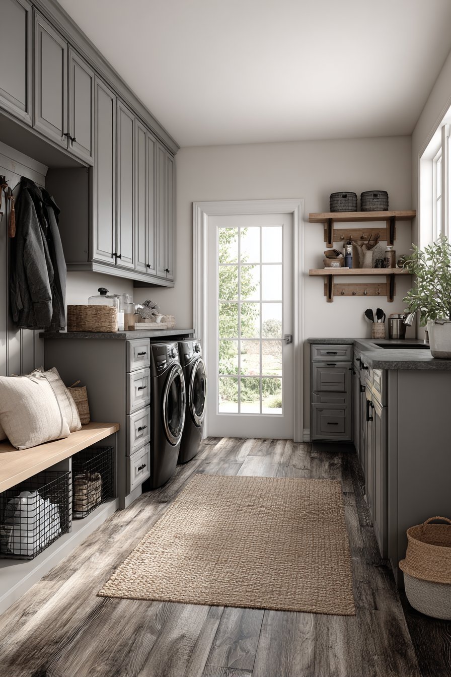 Mudroom-Laundry Combination Utility System