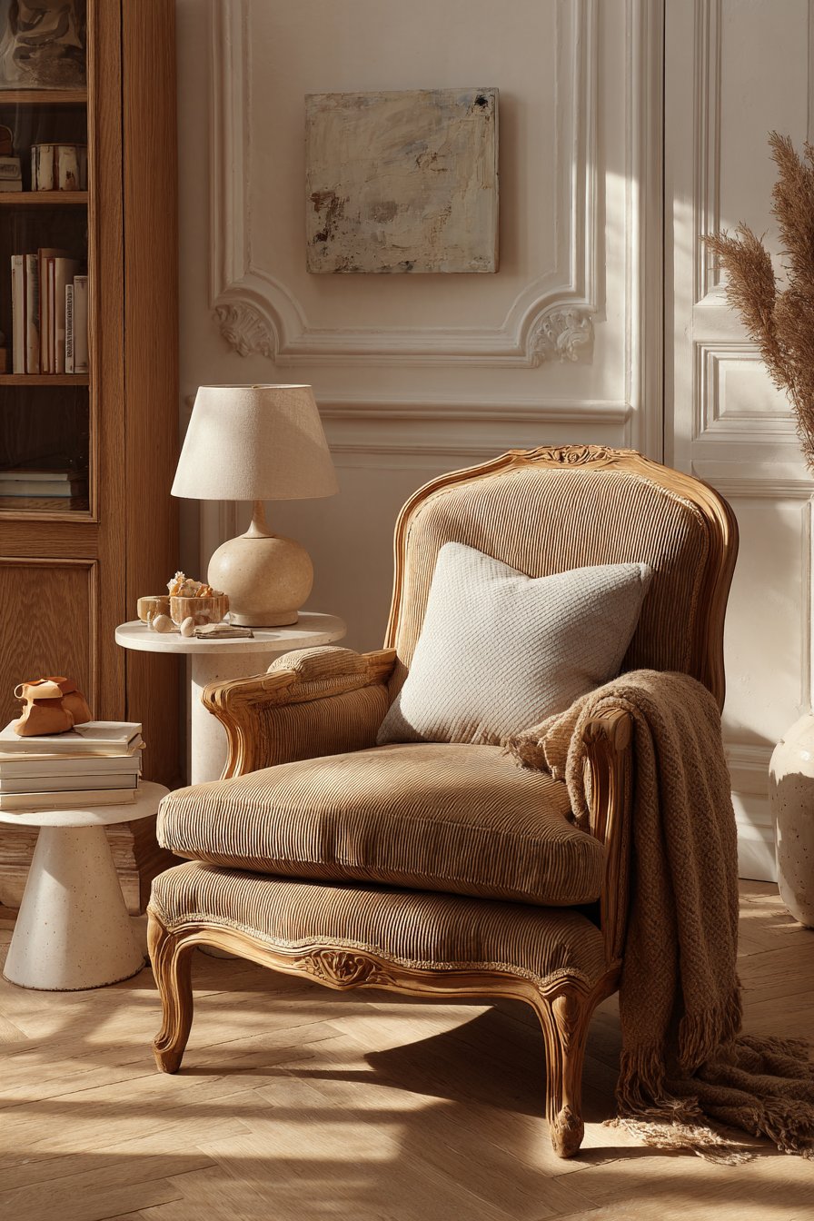 French Bergère Chair Vignette