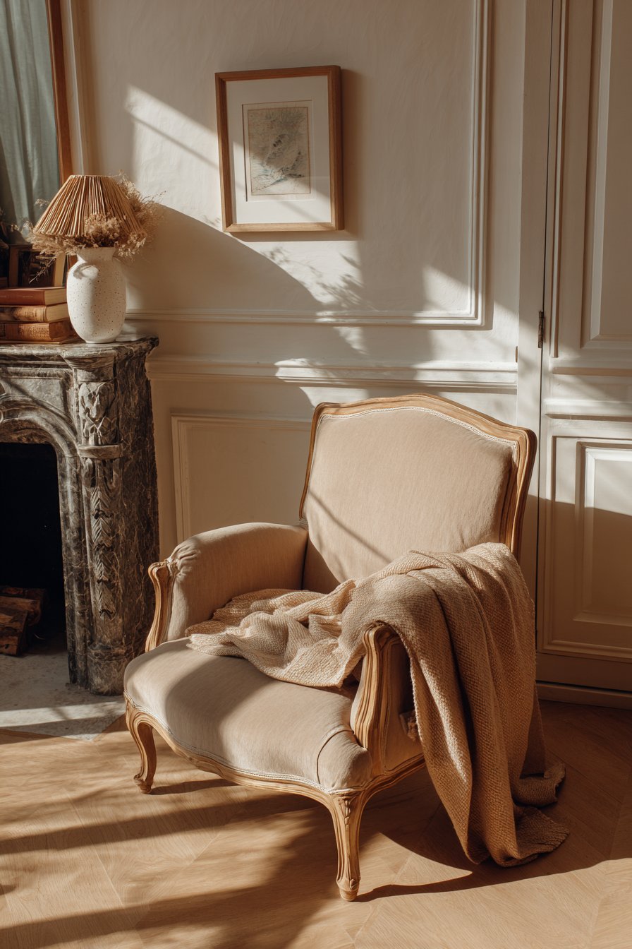 French Bergère Chair Vignette