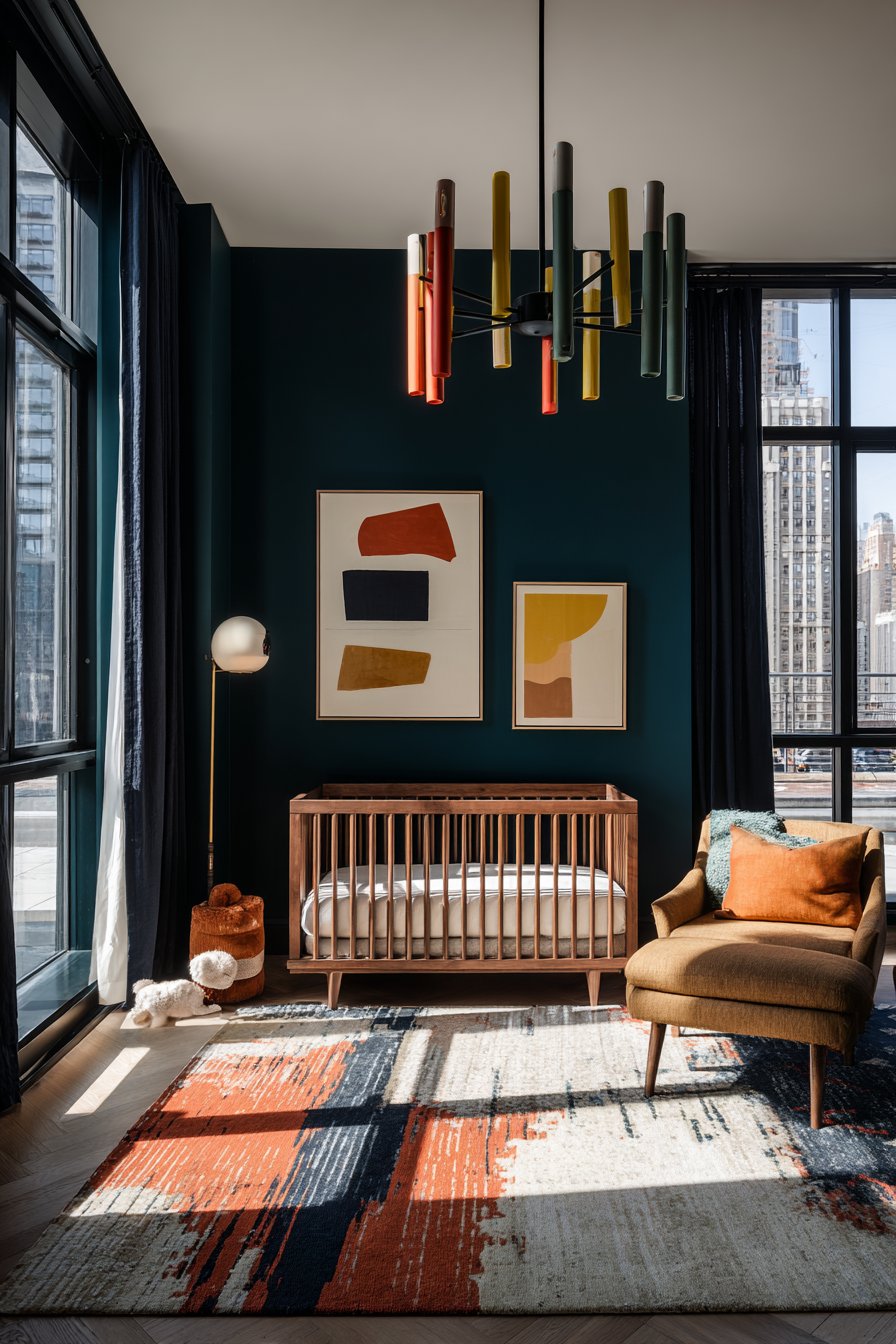 Bold Color Confidence with Deep Teal Drama