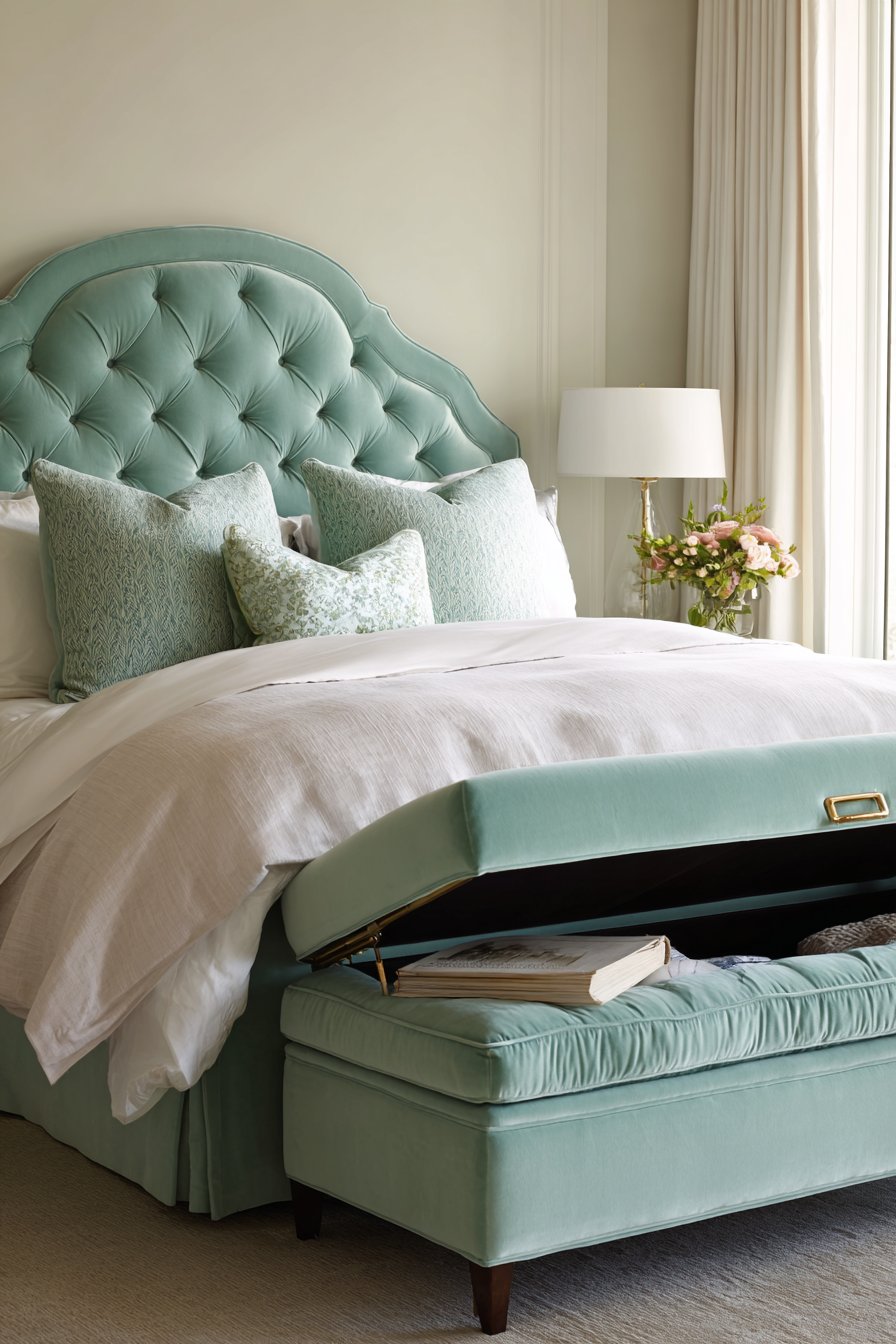 Tufted Storage Bench Luxury