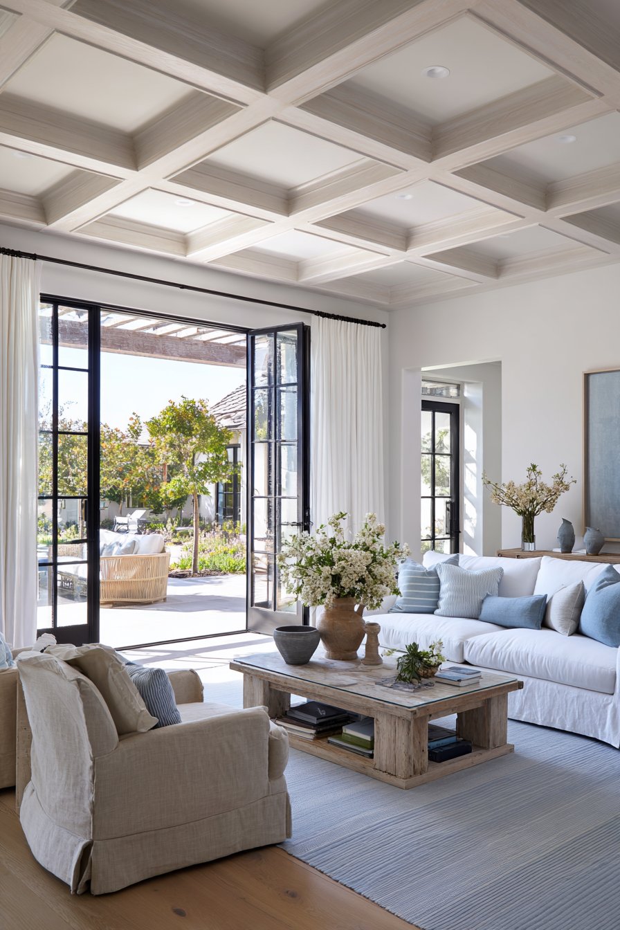 Coastal Refinement with Crisp White Linen