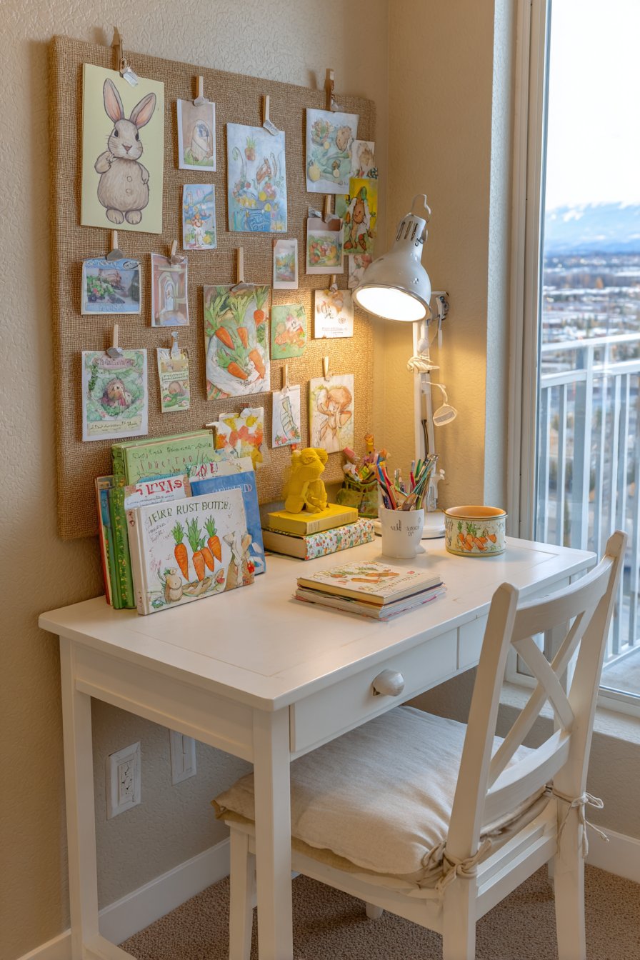 Parent Workspace with Bulletin Board Organization