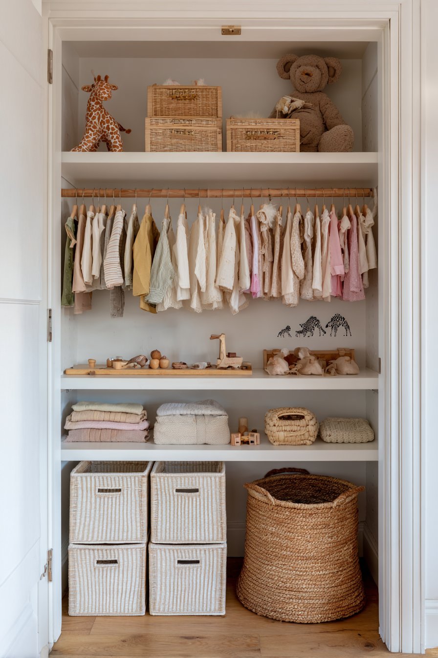 Organized Closet Storage System