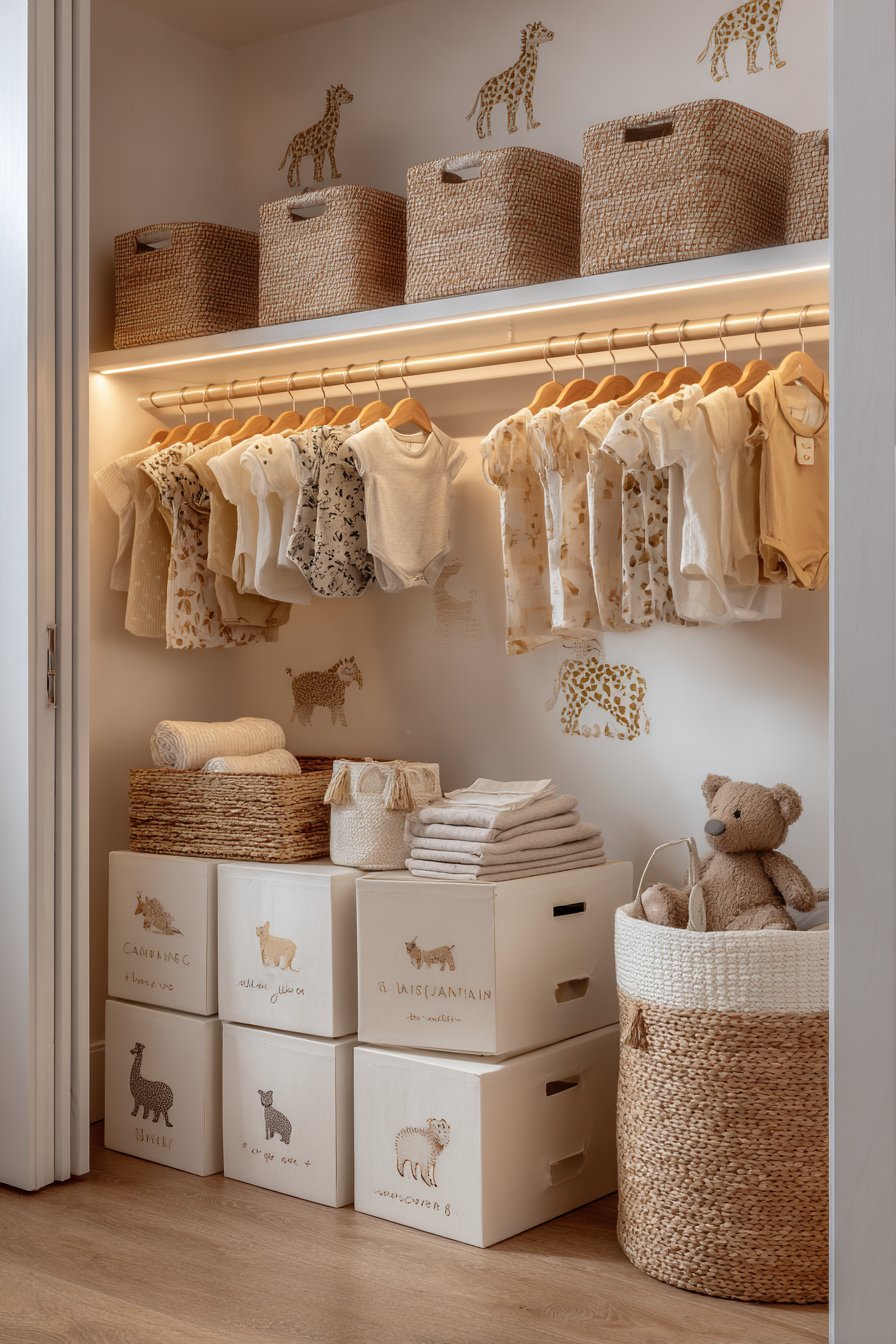 Organized Closet Storage System