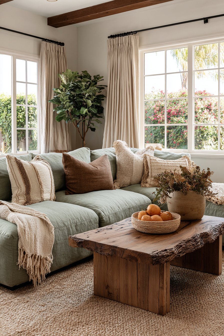 Organic Live Edge Coffee Table