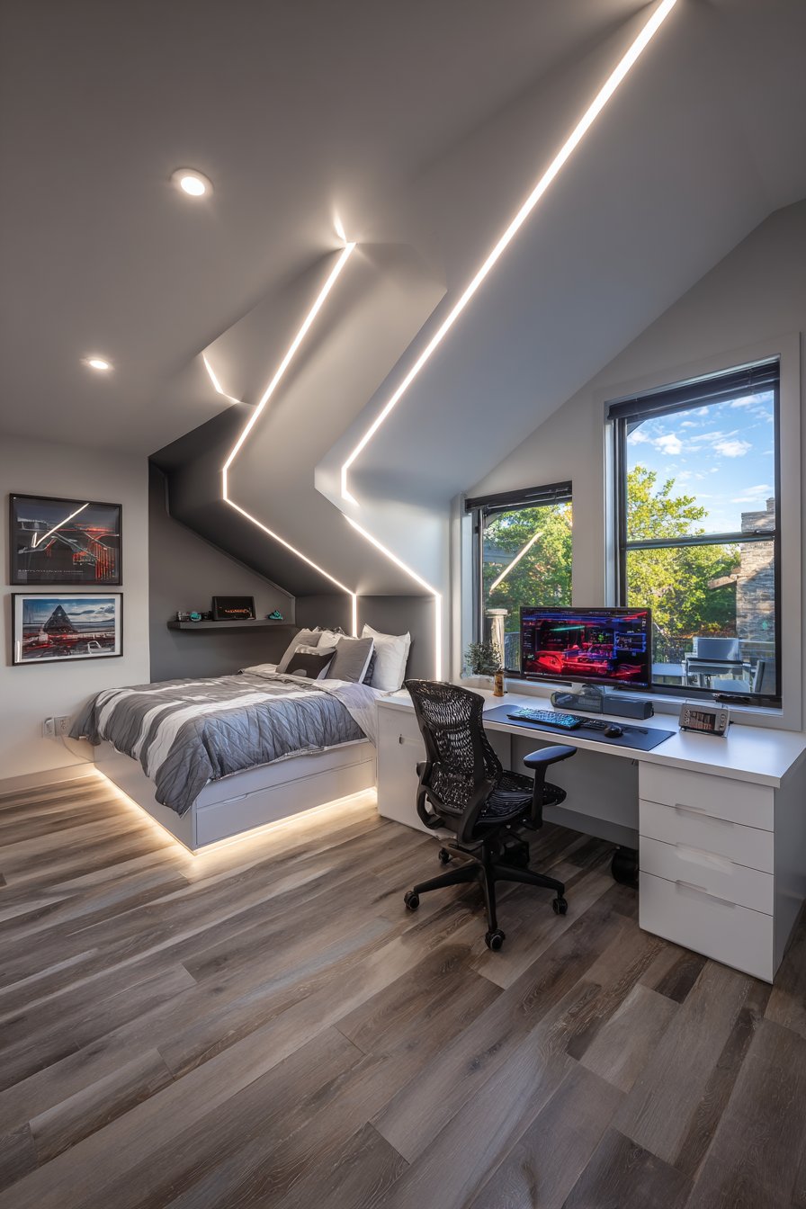 Teen Loft-Style Multi-Functional Setup