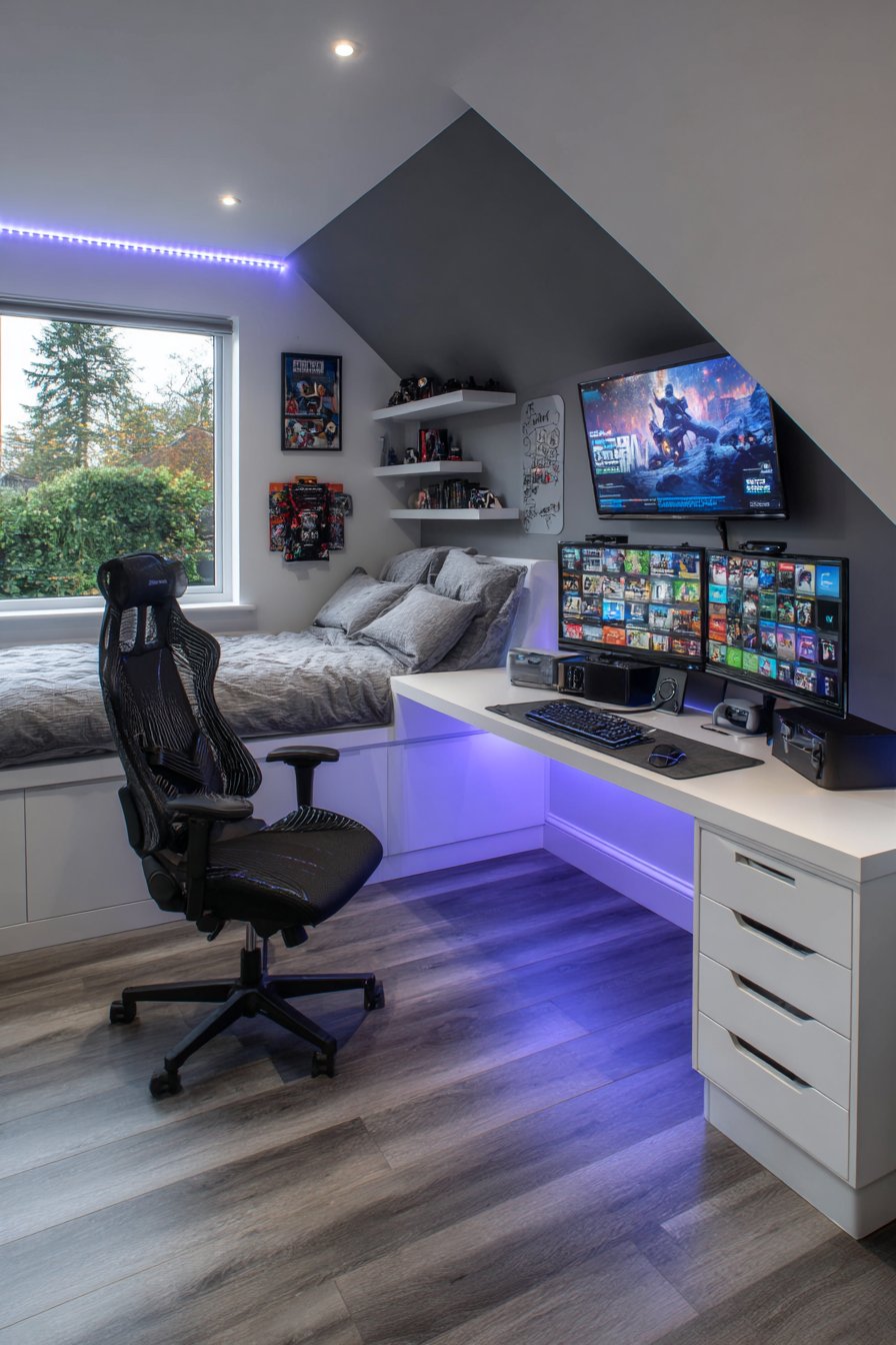 Teen Loft-Style Multi-Functional Setup