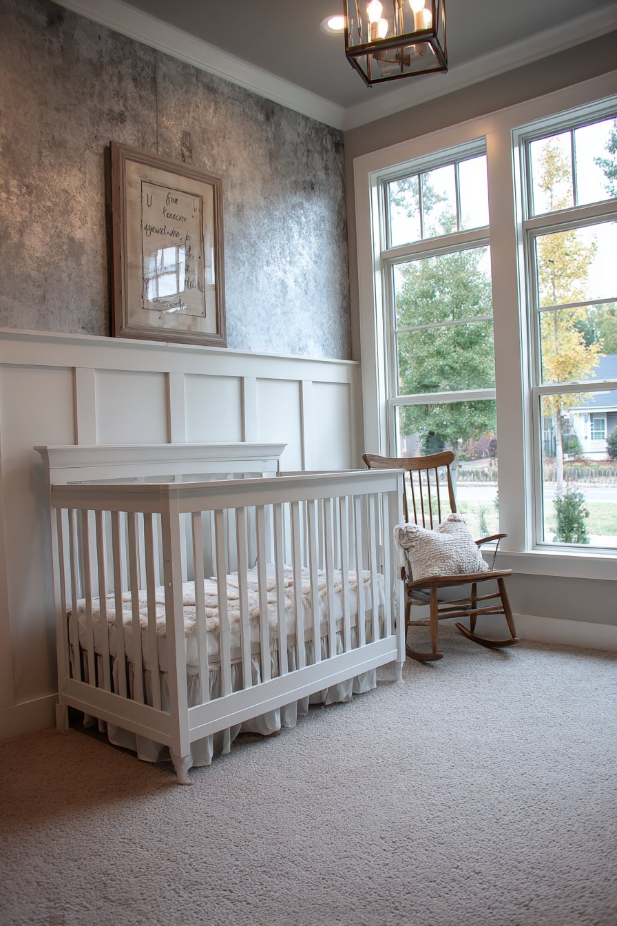 Textured Two-Tone Wall Treatment