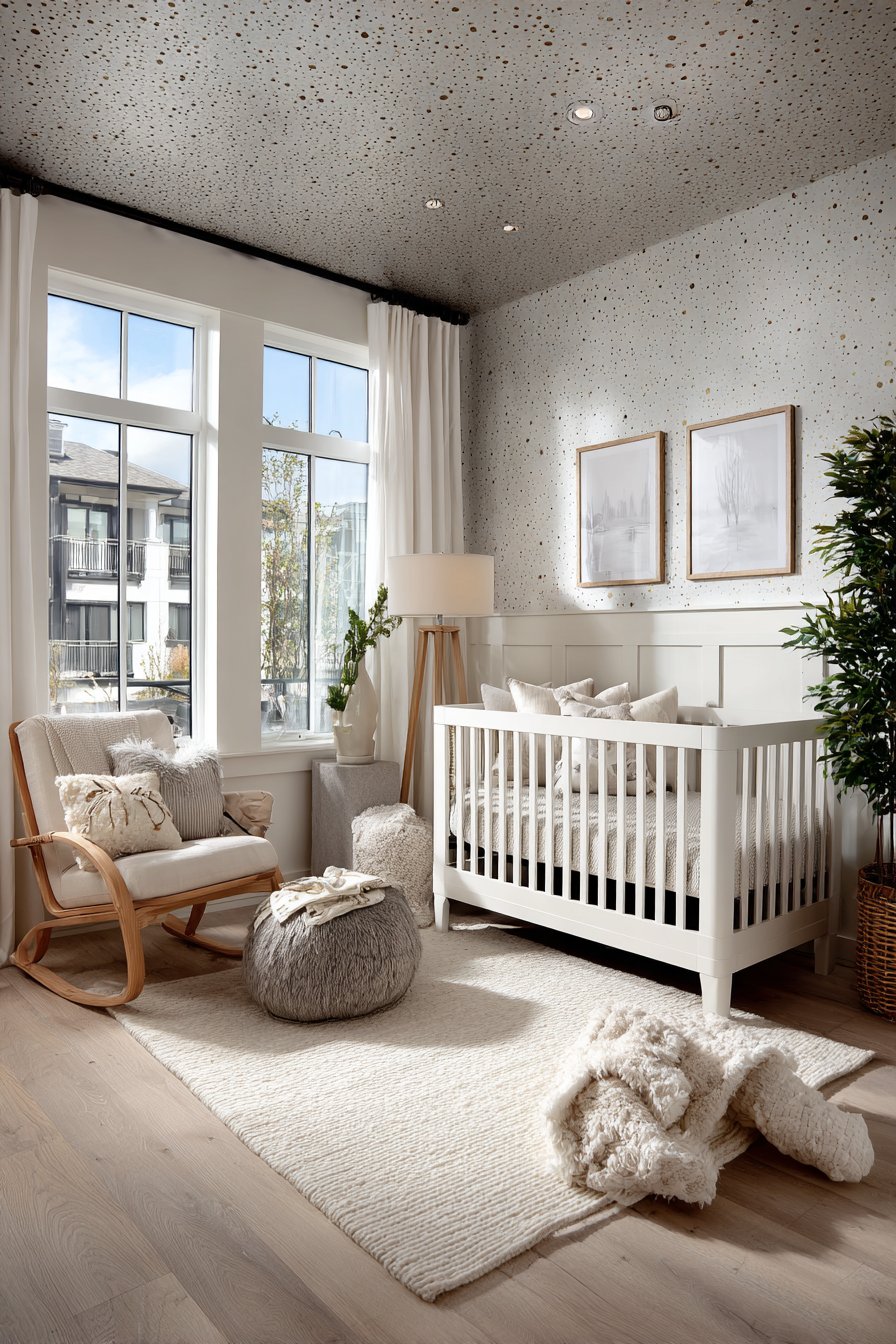 Textured Two-Tone Wall Treatment