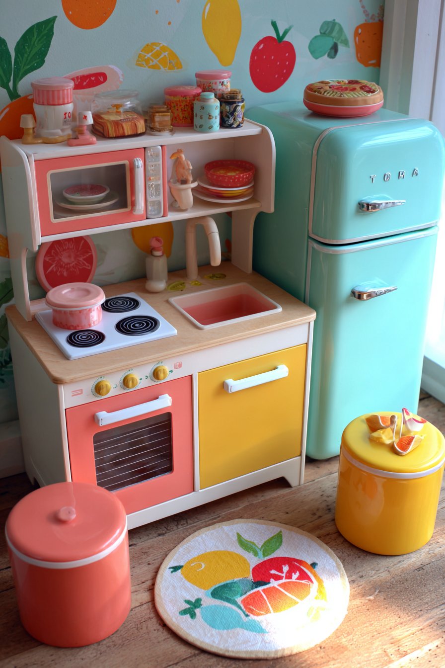 Miniature Market Play Kitchen