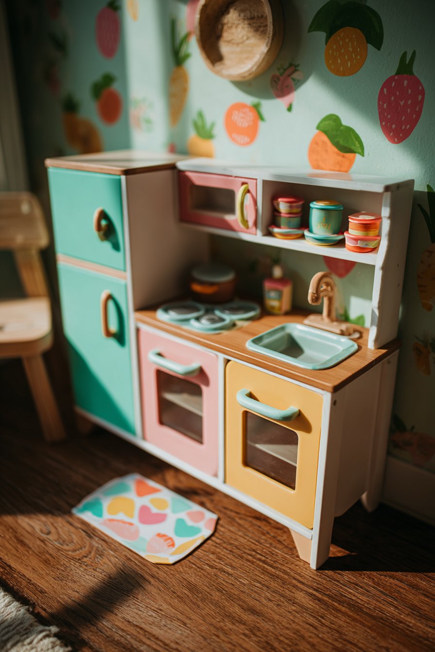Miniature Market Play Kitchen