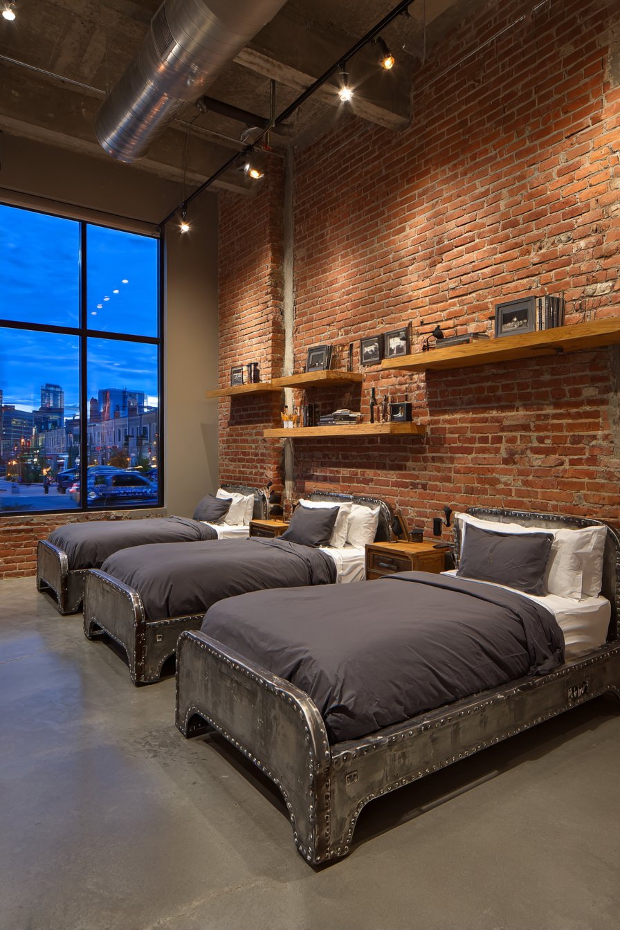 Industrial Metal and Brick