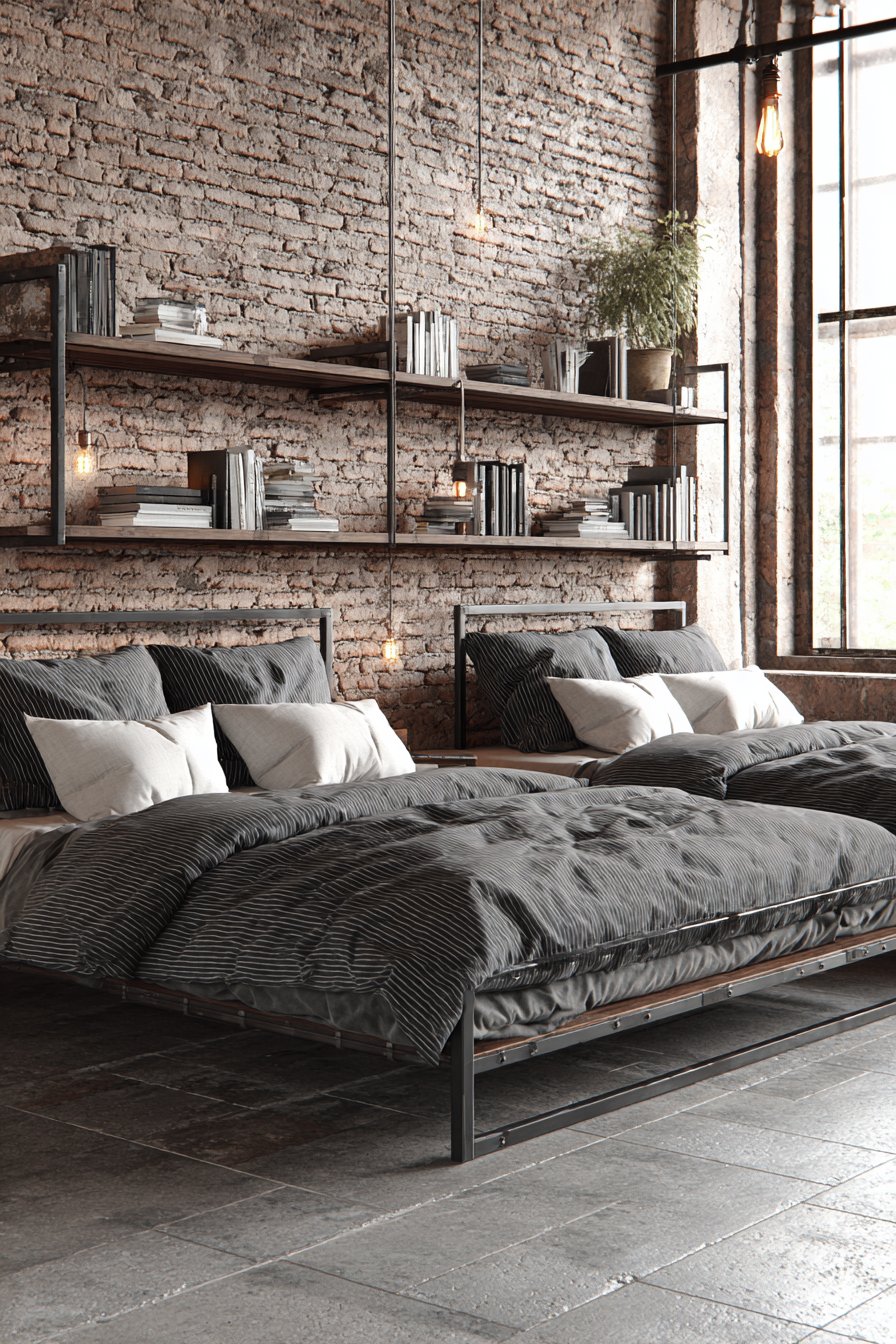 Industrial Metal and Brick