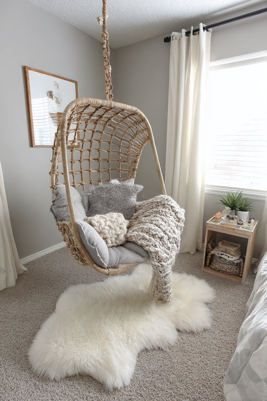 Suspended Rattan Swing Chair