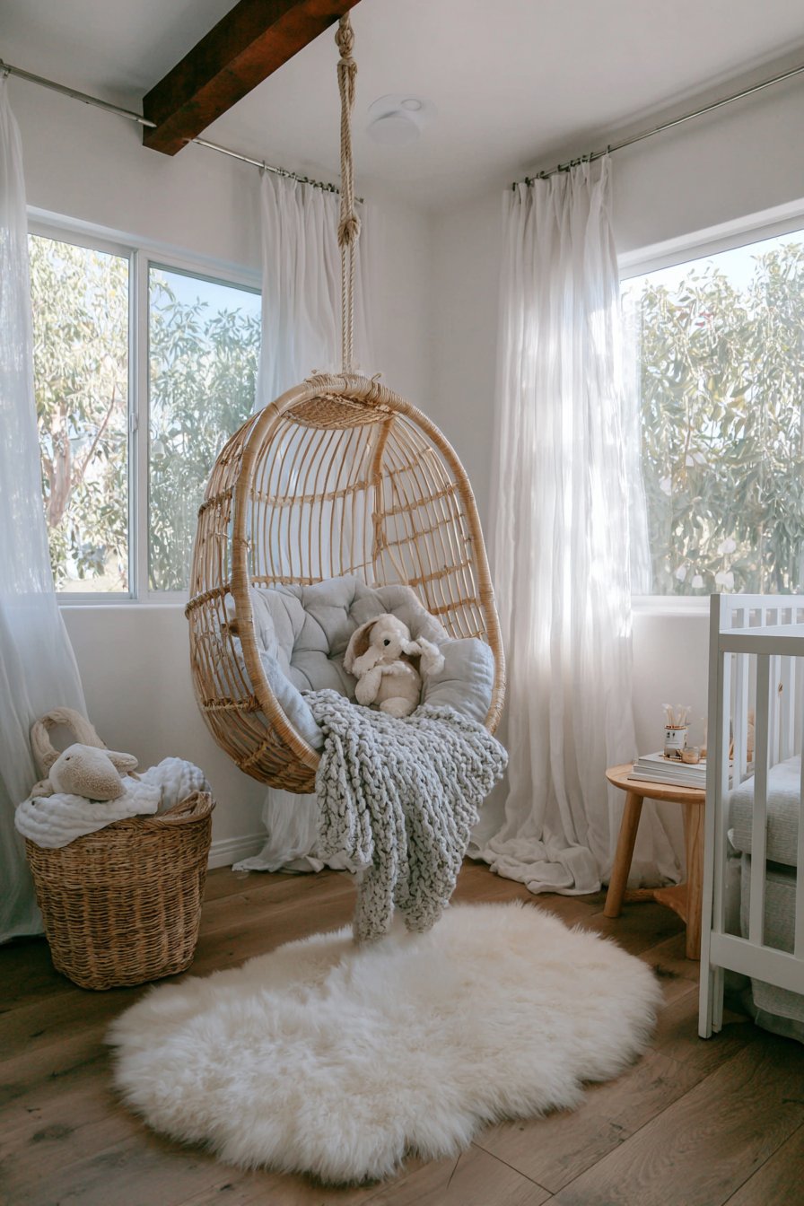 Suspended Rattan Swing Chair