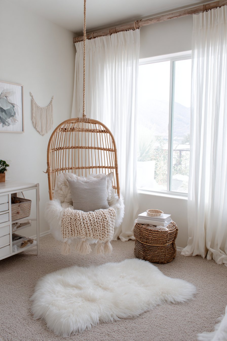 Suspended Rattan Swing Chair