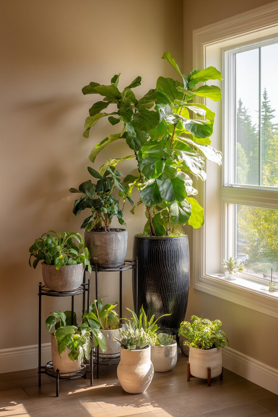 Botanical Corner Plant Display