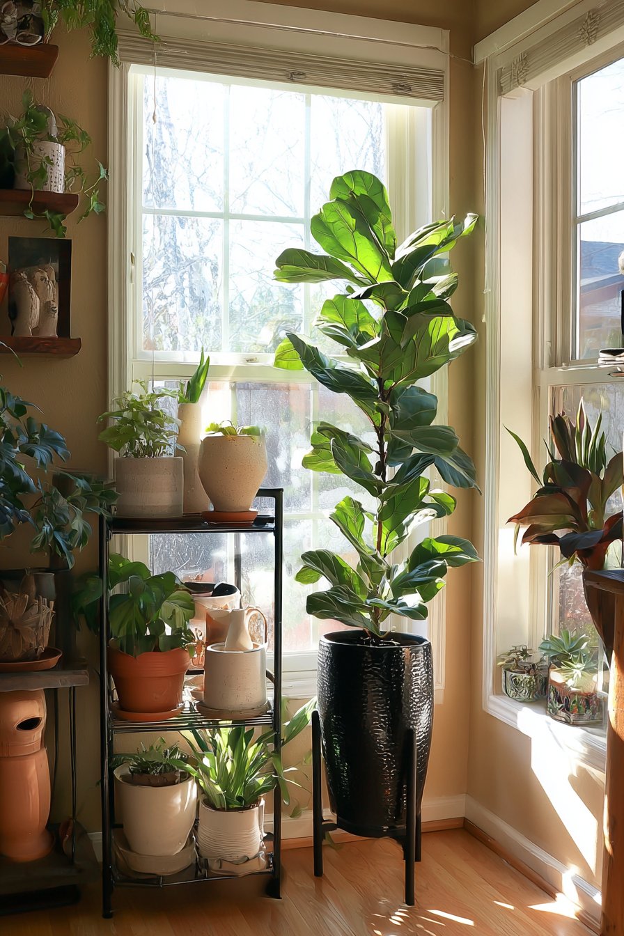 Botanical Corner Plant Display