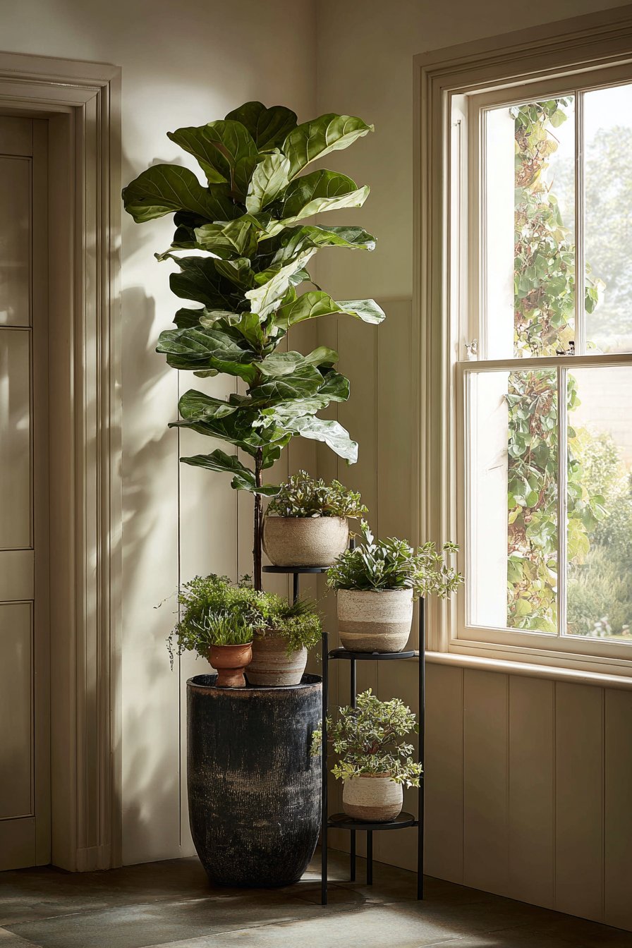 Botanical Corner Plant Display