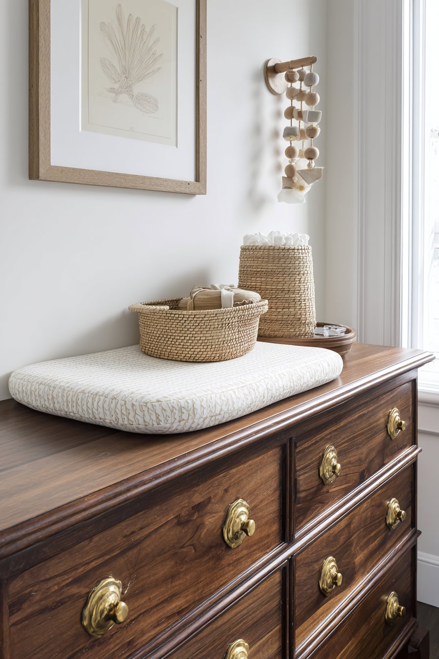 Vintage Dresser Diaper Changing Integration