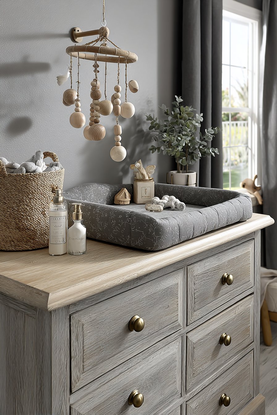 Vintage Dresser Diaper Changing Integration