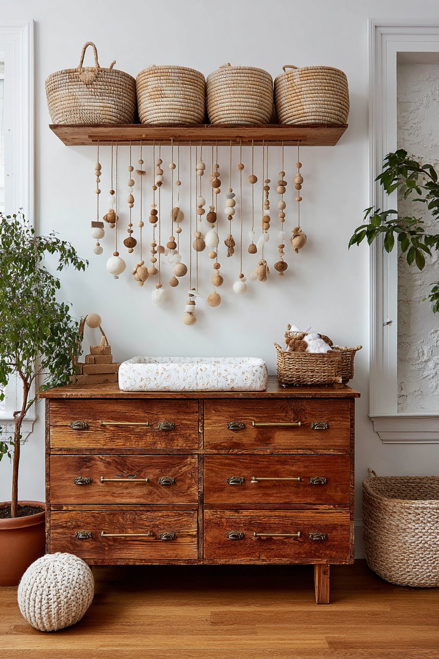 Vintage Dresser Diaper Changing Integration