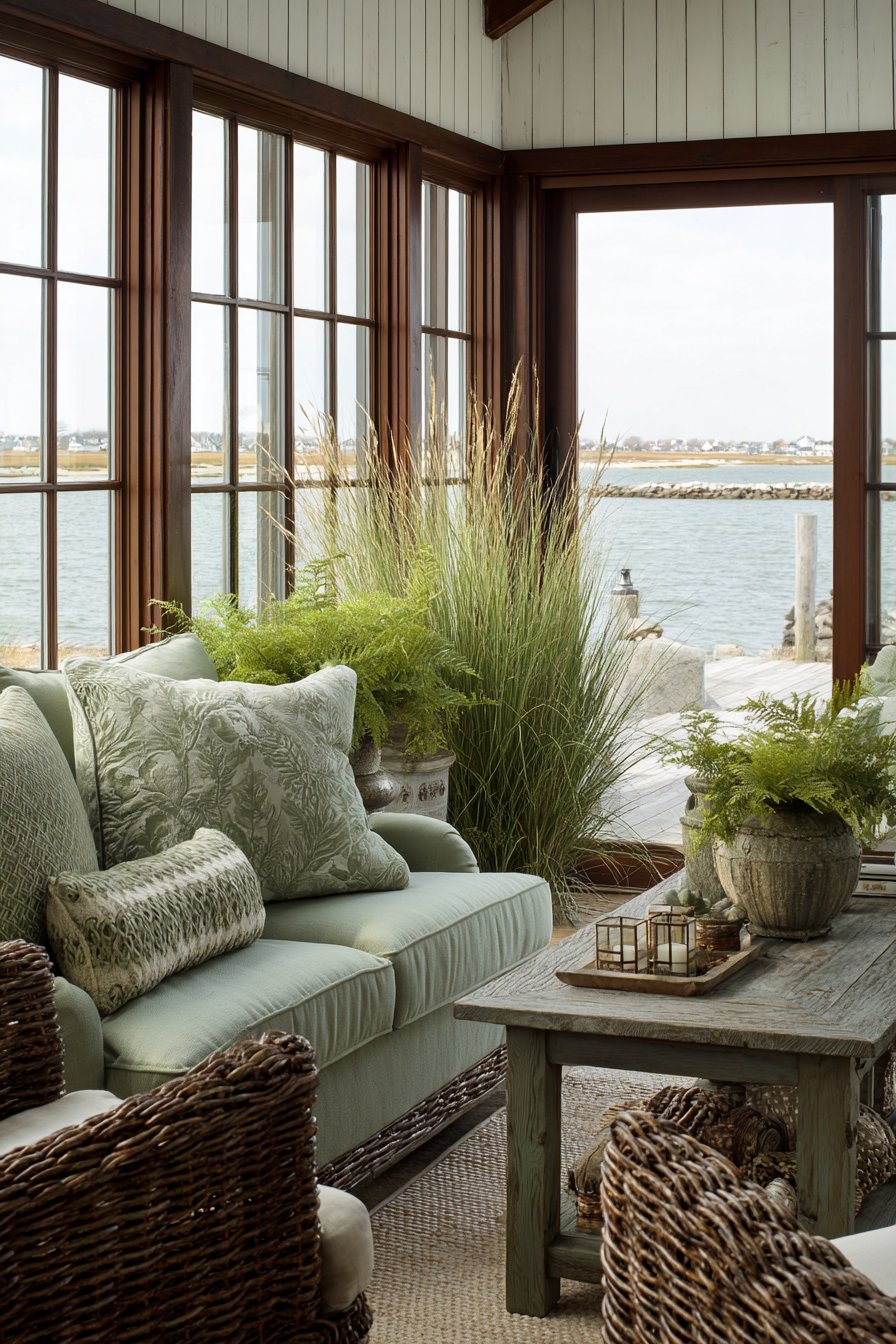 Coastal Seafoam with Driftwood Breeziness