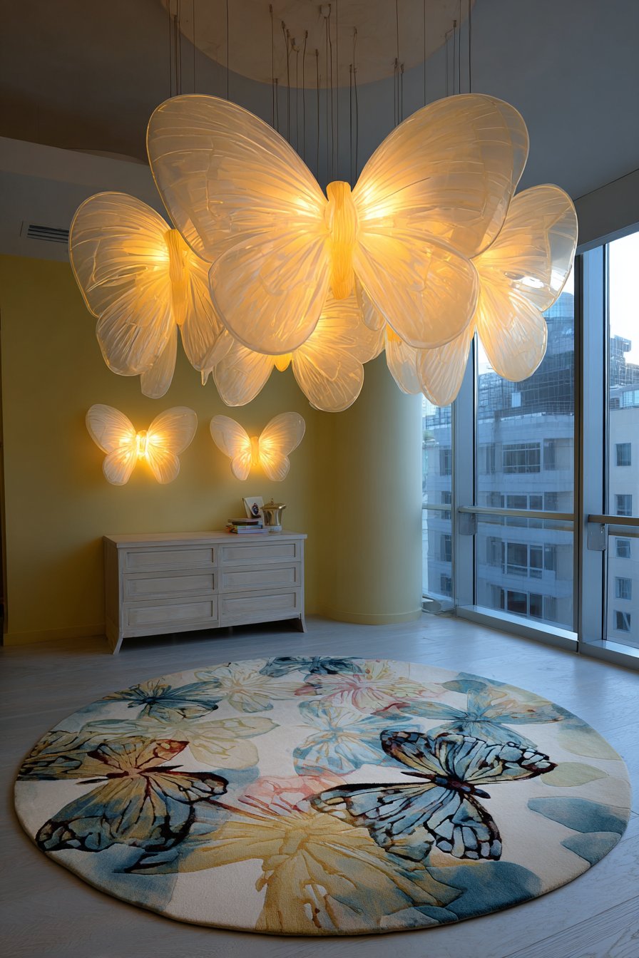 Statement Lighting with Butterfly Fixtures