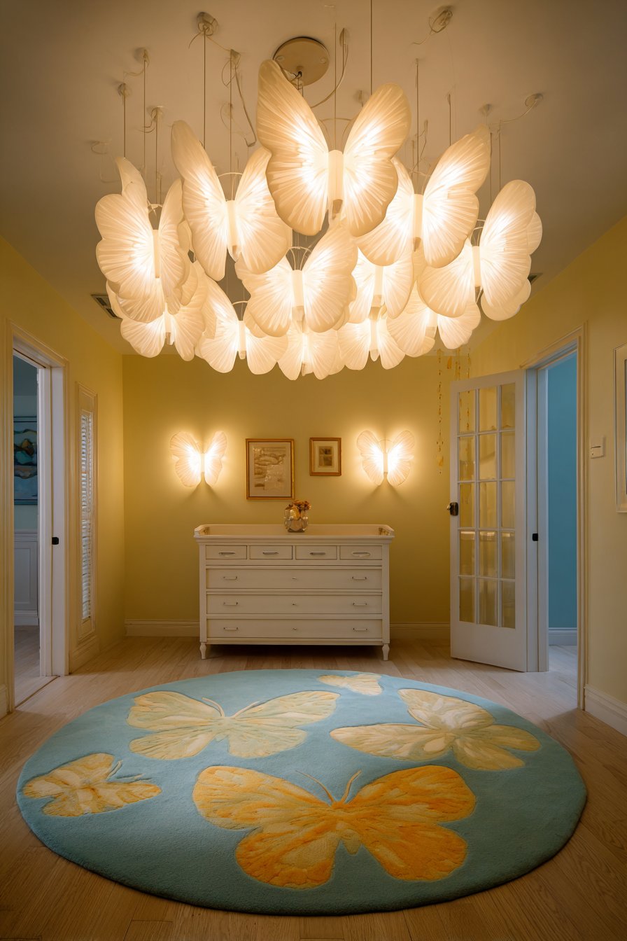 Statement Lighting with Butterfly Fixtures