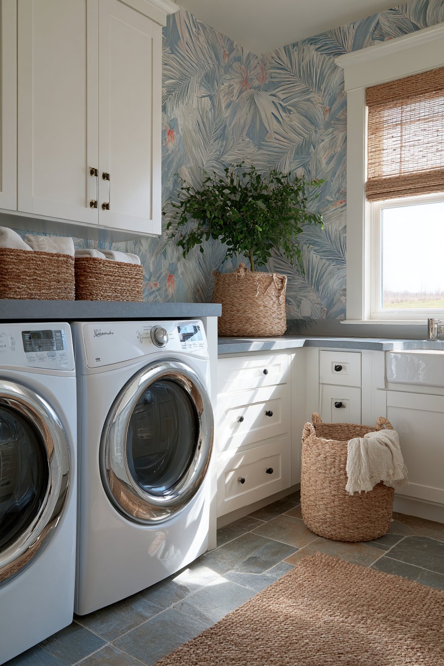 Palm Frond Wallpaper Feature