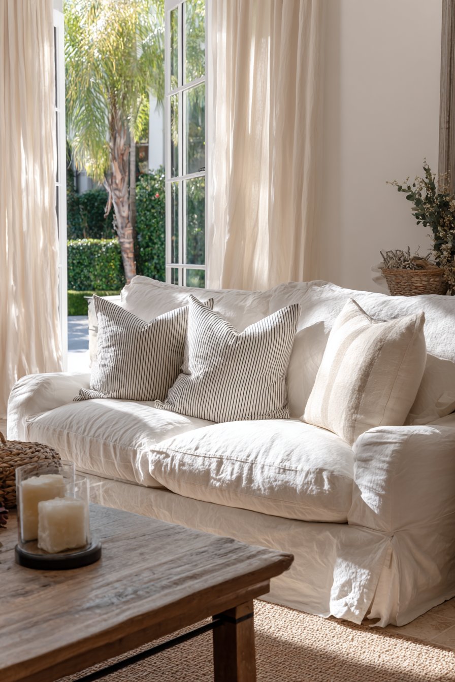 Casual Slipcovered Comfort