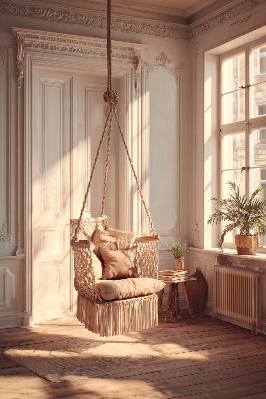 Bohemian Hanging Chair Retreat