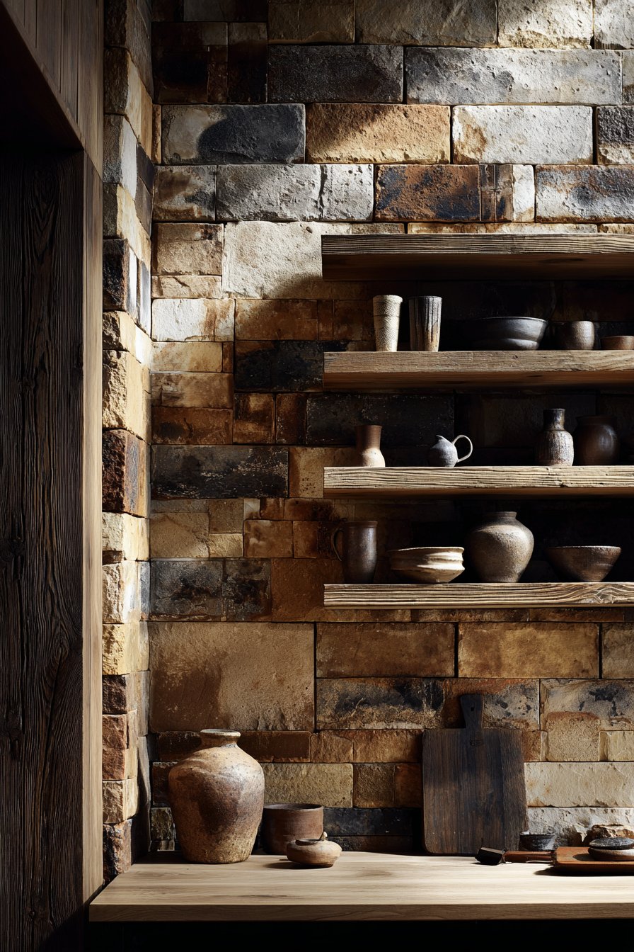 Reclaimed Brick Statement Wall