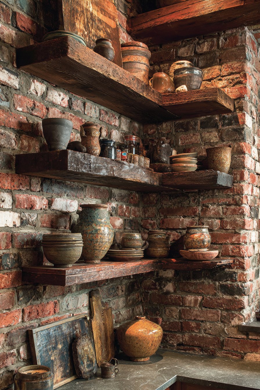 Reclaimed Brick Statement Wall